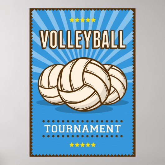  volleybaltoernooi poster (Voorkant)
