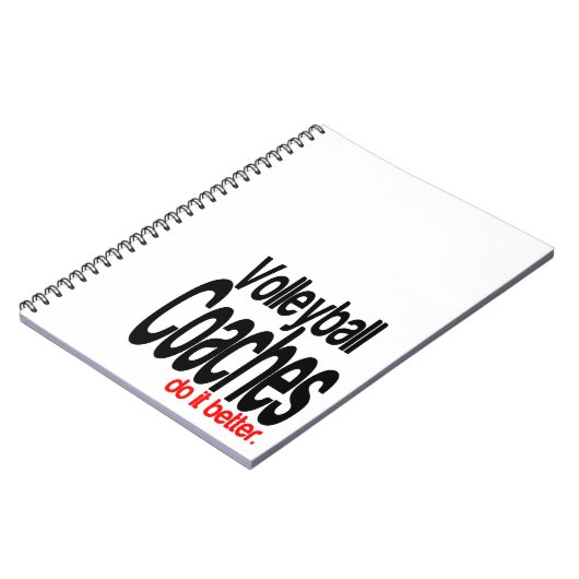Volleybaltrainers doen het beter notitieboek (Linkerzijde)