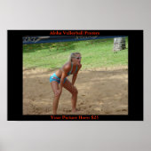 Volleybaluitdrukkingen Poster (Voorkant)