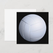 Volleybaluitnodiging Kaart (Voorkant / Achterkant)