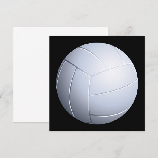 Volleybaluitnodiging Kaart (Voorkant / Achterkant)