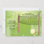 Volleybaluitnodiging Kaart (Voorkant)