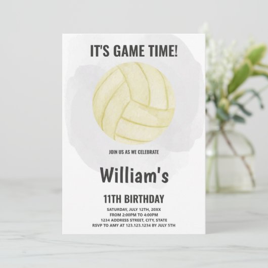 Volleybaluitvindingen Kaart (Staand voorkant)