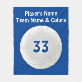 Volleybalvakluiken, Jouw tekst- en KLEURSTOFFEN Fleece Deken