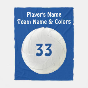 Volleybalvakluiken, Jouw tekst- en KLEURSTOFFEN Fleece Deken