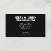 VolleybalVisitekaartje Visitekaartje (Achterkant)