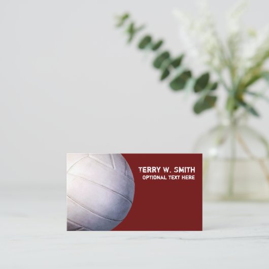 VolleybalVisitekaartje Visitekaartje (Staand voorkant)