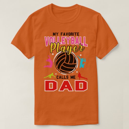 Volleybalvolleybalspeler T-shirt (Design voorkant)