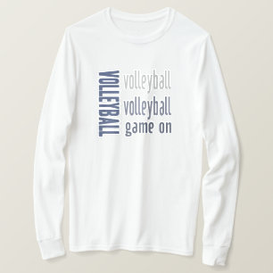 Volleybalwedstrijd aan t-shirt