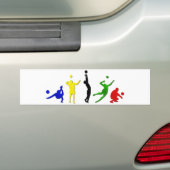 volleybalwedstrijden bumpersticker (Op auto)