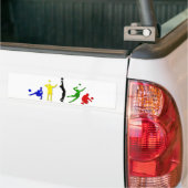 volleybalwedstrijden bumpersticker (Op Truck)