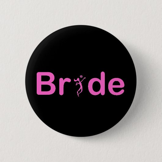 VolleyBride-tekst Ronde Button 5,7 Cm (Voorkant)