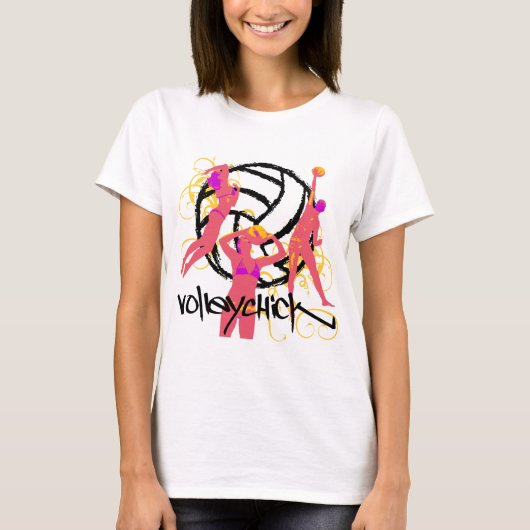 VolleyChick Curt T-shirt (Voorkant)