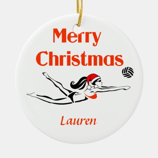 VolleyChick Custom BeachChick Ornament (Voorkant)