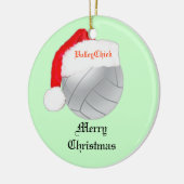 VolleyChick Custom Santa Ball Ornament (Links)
