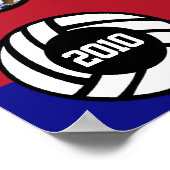 VolleyChick Custom Volleyball Photo Lijst Poster 2 (Hoek)
