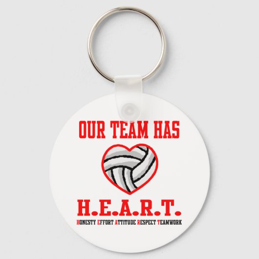 VolleyChick Heart Sleutelhanger (Voorkant)