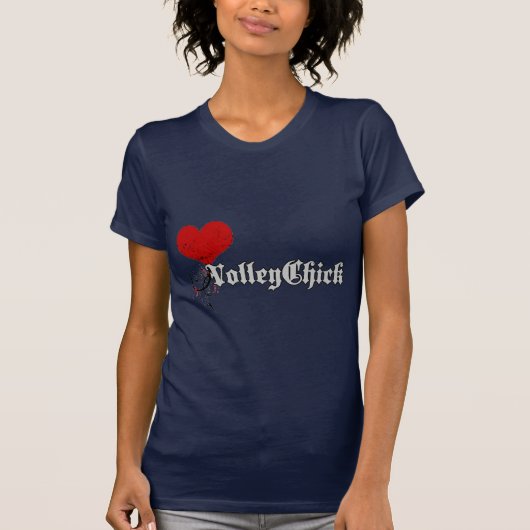 VolleyChick Heart T-shirt (Voorkant)