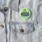 VolleyChick Star Grunge Ronde Button 5,7 Cm (In situ)