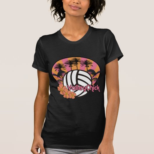 VolleyChickPalmBeach T-shirt (Voorkant)