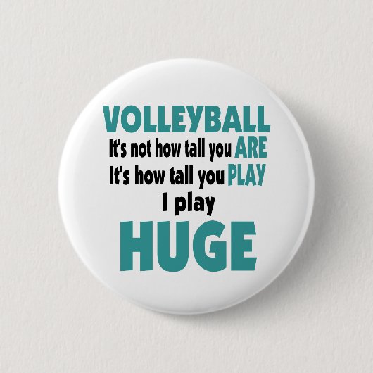VolleyChick's Huge Ronde Button 5,7 Cm (Voorkant)