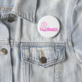 VolleyChick's prinses Ronde Button 5,7 Cm (In situ)
