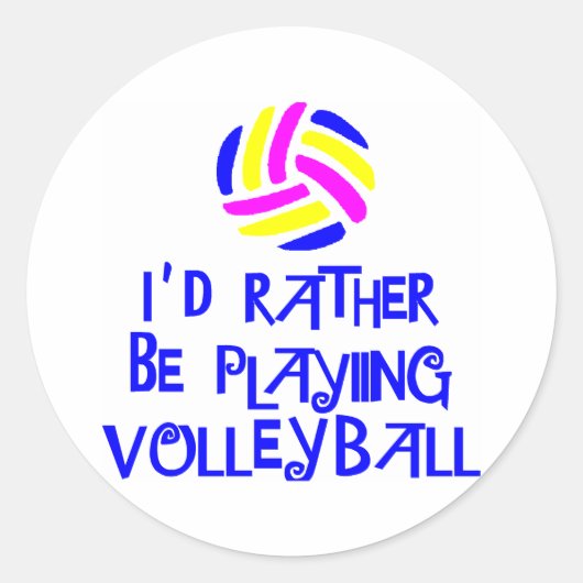 VolleyChick's Rather Ronde Sticker (Voorkant)