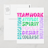 VolleyChick's team Briefkaart (Voorkant / Achterkant)