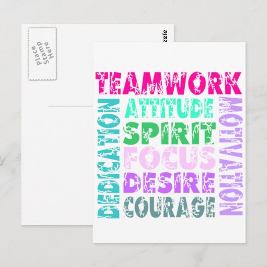 VolleyChick's team Briefkaart (Voorkant / Achterkant)