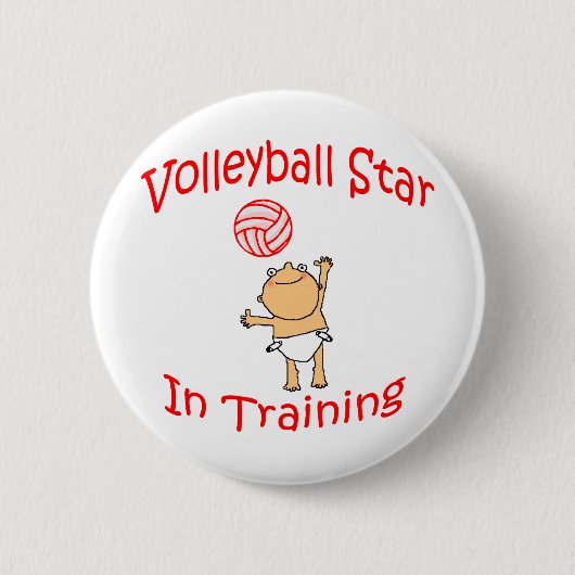 VolleyChick's VolleyBaby Ronde Button 5,7 Cm (Voorkant)