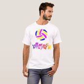 VolleyChickVolleytopiaDark T-shirt (Voorkant volledig)