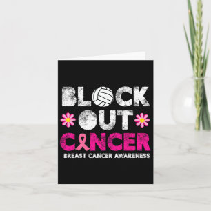 Volleyll Pink Borstkanker Bewustzijn Block Out CA Kaart