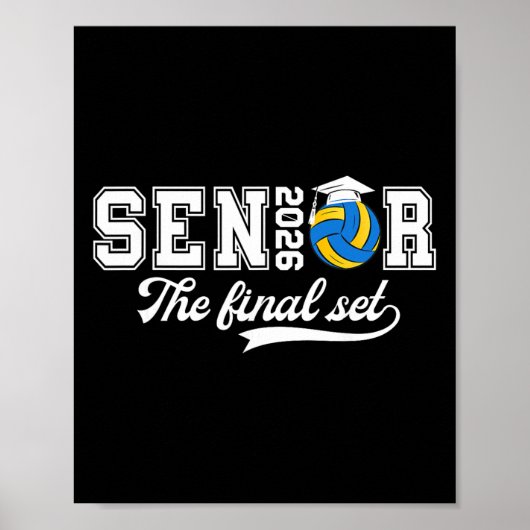 Volleyll Senior 2026 Eindset Senior Volleyll Pla Poster (Voorkant)