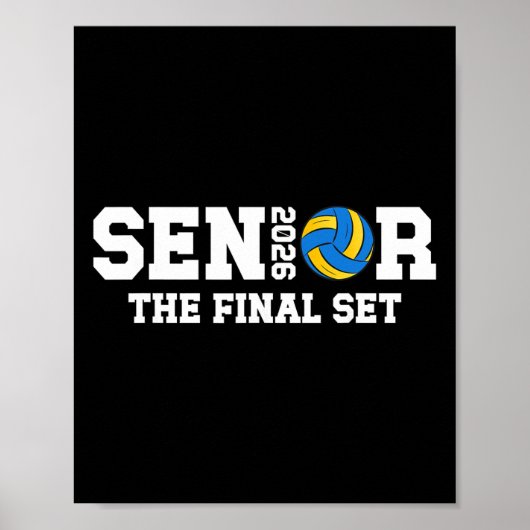 Volleyll Senior 2026 Eindset Senior Volleyll Pla Poster (Voorkant)