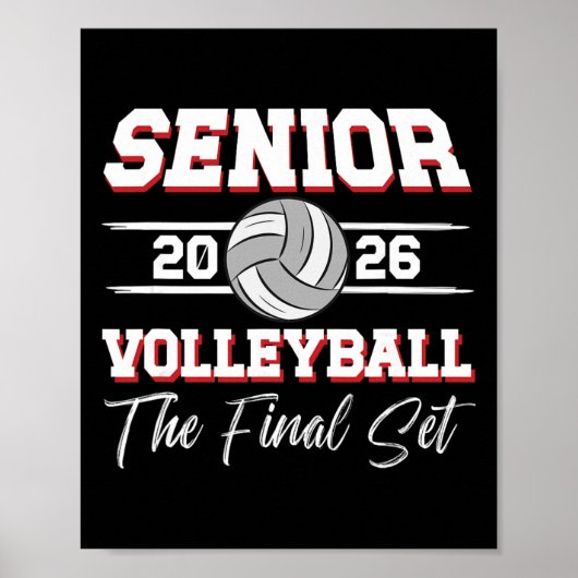Volleyll Senior 2026 Eindset Senior Volleyll Pla Poster (Voorkant)