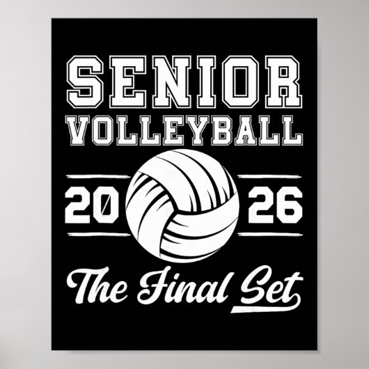 Volleyll Senior 2026 Eindset Senior Volleyll Pla Poster (Voorkant)