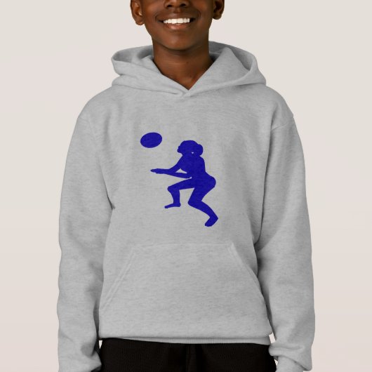 Volleys en redt Kind's volleybal hoody (Voorkant)