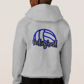Volleys en redt Kind's volleybal hoody (Achterkant)
