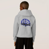 Volleys en redt Kind's volleybal hoody (Achterkant volledig)