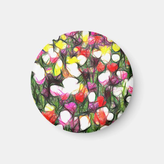 Vollständig mit Frühlingsfarben Magneet (Voorkant)