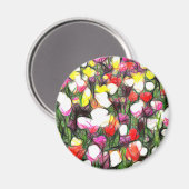 Vollständig mit Frühlingsfarben Magneet (Voorkant / Achterkant)