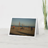 Vollyball op Playa de la Malvarrosa de Valencia Kaart (Voorkant)