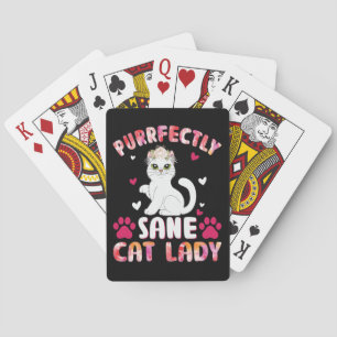 Volmaakt Normale Kat Lady Pokerkaarten