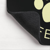 Volmaakte Beige Poes Pootafdruk Muismat (Hoek)