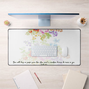 Volmaakte vrede bloemrijke schriftuur bureaumat