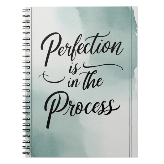 Volmaaktheid Zit In Het Proces Notitieboek (Voorkant)