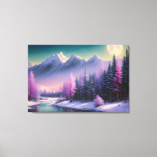 "Volmaan", door BarryDyar ©, Landschap Schilderen Canvas Afdruk