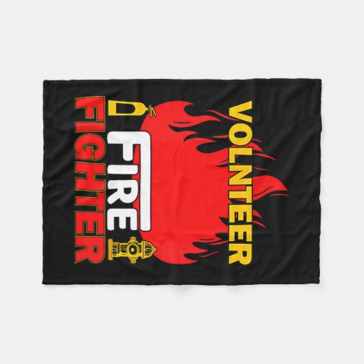 Volnteer Firefighter Fireman Gift Proud Firefighte Fleece Deken (Voorkant (Horizontaal))