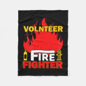 Volnteer Firefighter Fireman Gift Proud Firefighte Fleece Deken (Voorkant)