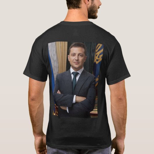 Volodymyr Oleksandrovych Zelenskyy Ukraine T-Shir T-shirt (Achterkant)